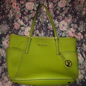 Michael Kors Lime Green Large Purse